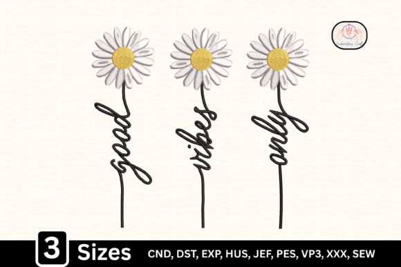 Daisy Floral Quote Good Vibes Only: A Design Asset for Positive Branding