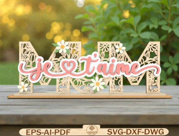 Designing with Heart: The Meme Je Taime Floral SVG Sign