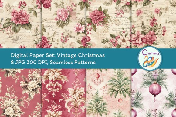 Digital Papers Set: Vintage Christmas – A Designer's Festive Toolkit