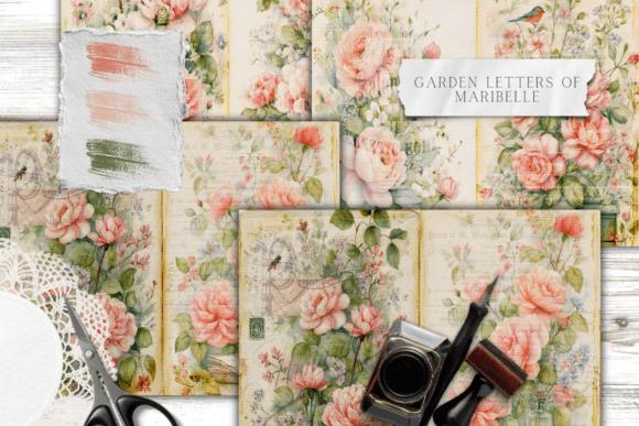 Garden Letters of Maribelle Journal: A Design Asset