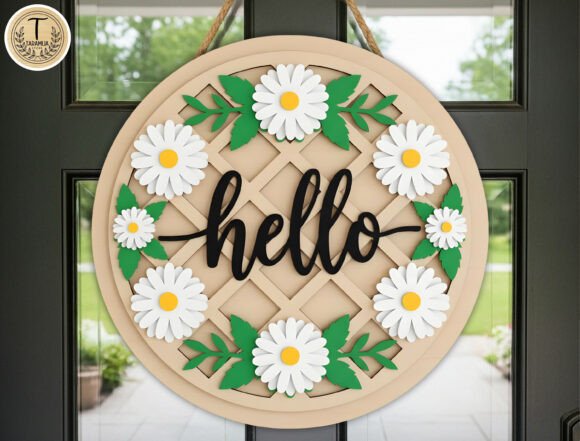 Hello Daisy Wreath SVG: Design Elegance for Every Project