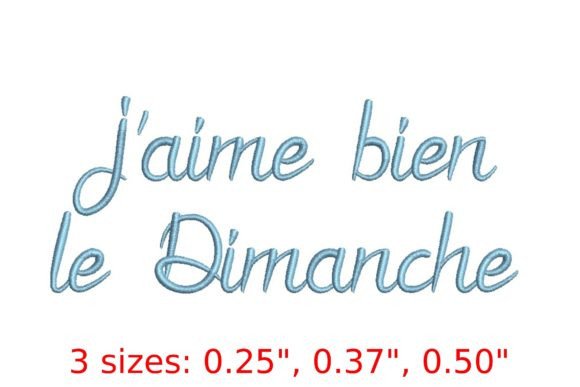 Jaime Bien Le Dimanche: Elegant Embroidery Font