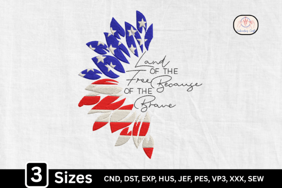 Patriotic Design: Land of the Free USA 4th July
