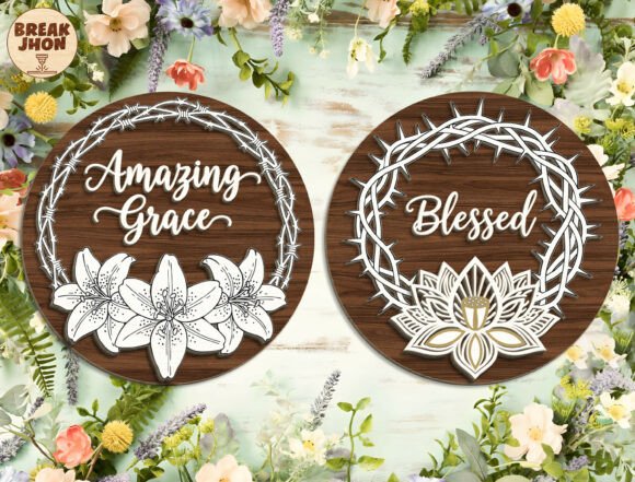Religious Door Hanger Laser Cut File Svg: Faith-Inspired Design