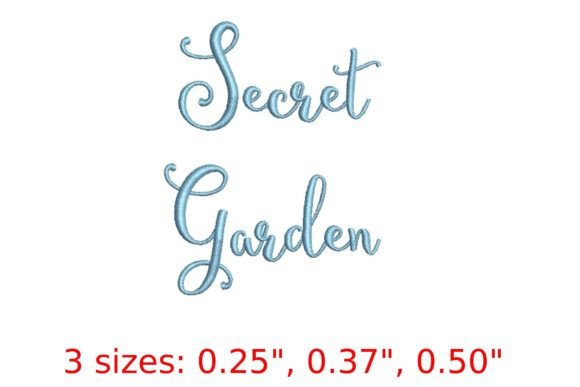 Secret Garden Embroidery Font: Elevate Your Design Projects