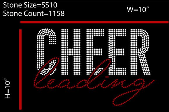 Sparkle and Strategy: The Graphic Power of a Cheerleading Rhinestone Design