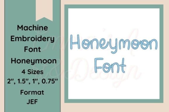 The Honeymoon Font: Elevating Embroidery with Modern Typography
