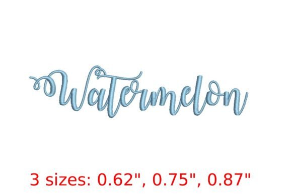 Watermelon Embroidery Font: A Slice of Summer for Your Designs